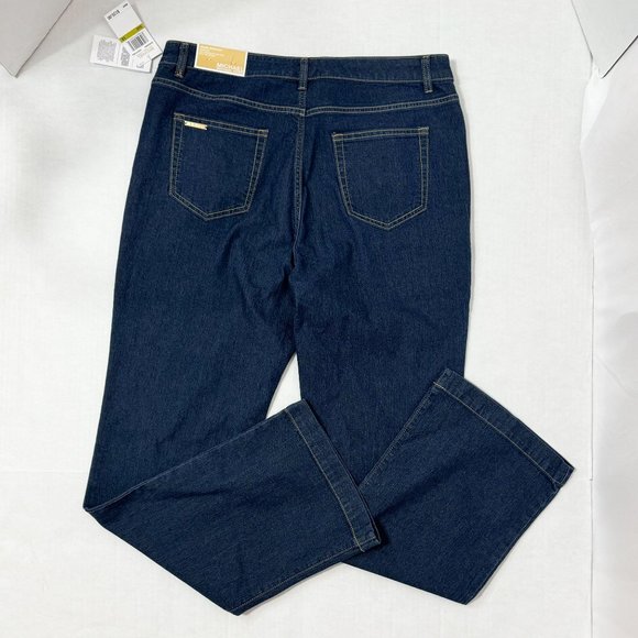 Michael Kors NWT Sz 14 Higher Rise Selma Boot Cut Jeans - Picture 11 of 14